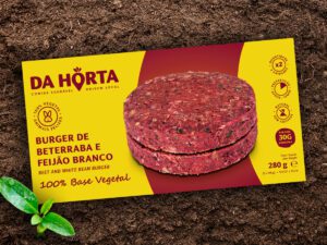 Burger de Beterraba e Feijão Branco Da Horta - Comida Saudável de Origem Local