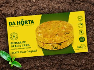 Burger de Grão e Caril Da Horta - Comida Saudável de Origem Local
