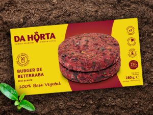 Burger de Beterraba Da Horta - Comida Saudável de Origem Local