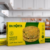 Burger de Lentilhas Da Horta - Comida Saudável de Origem Local